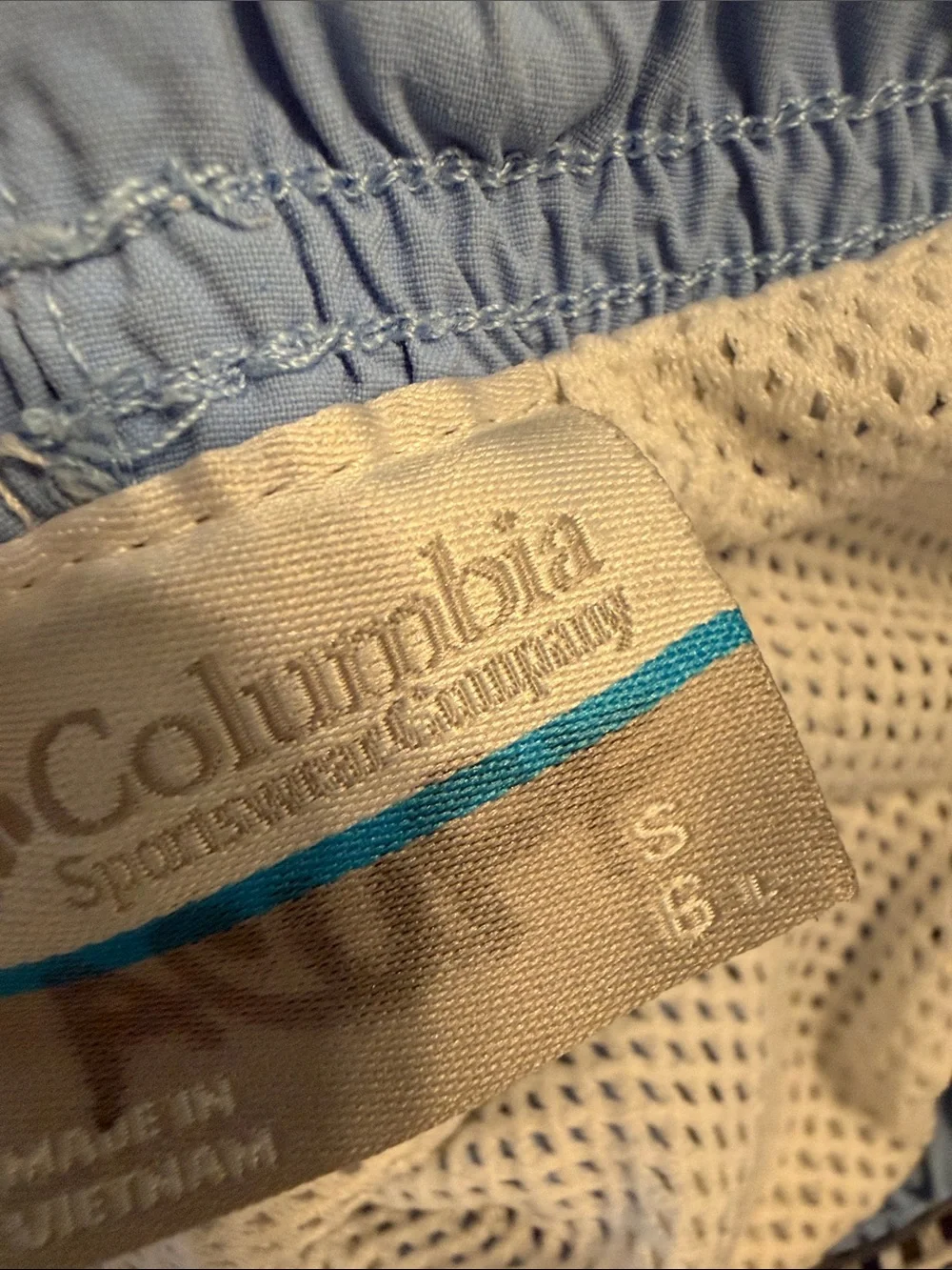 Columbia Light Blue Men’s Athletic Shorts